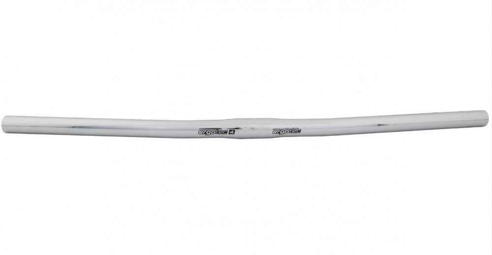 Ergotec Lenker Town Exclusive MAS, 25,4 mm, silber, 620 mm Breite, verchromt, Level 4 Sicherheit, City- und E-Bike geeignet, komfortabler 6° Backsweep