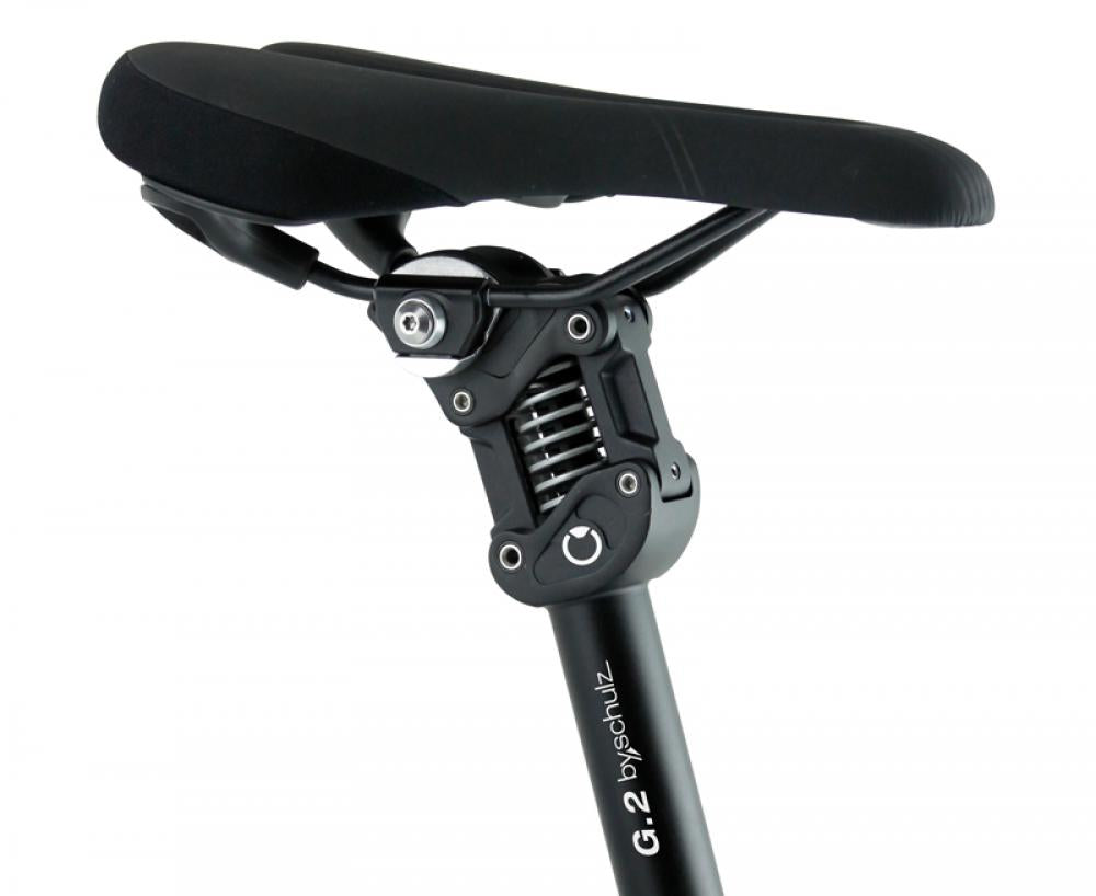 by.schulz G.2 ST Soft Sattelstütze 34,9 mm 450 mm Schwarz - gefederte Parallelogramm-Federsattelstütze