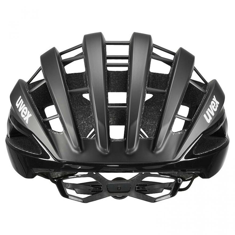 Uvex Surge Rennradhelm black matt Gr. 56-59 ohne Aero Cover  leichter Profihelm mit 3D-IAS, EPS-Inmould & Brillengarage für Top-Belüftung und Schutz