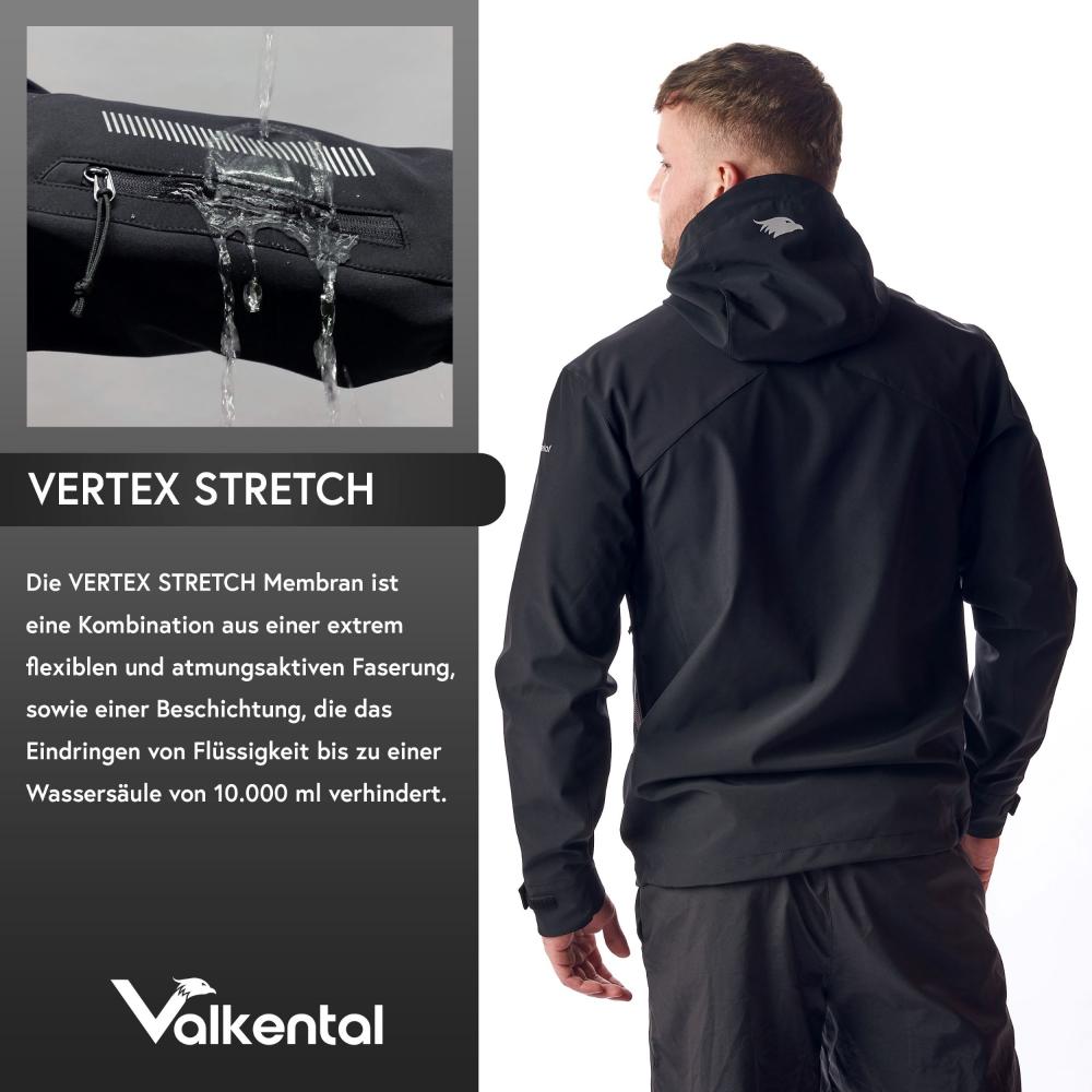 Valkental Herrenjacke Softshell XXL schwarz