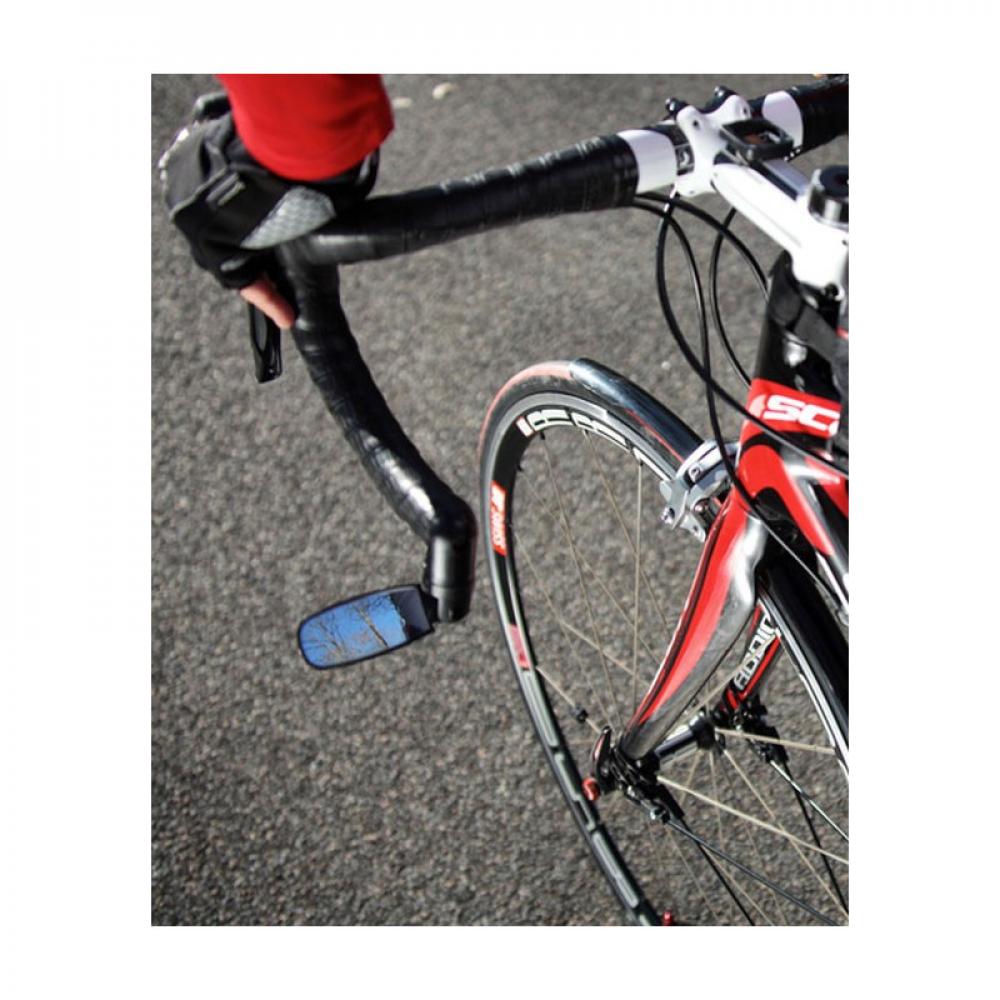 Zéfal Spin 15 (2er Set) Fahrradspiegel, einklappbar, 360° drehbar, bruchsicher, für Lenker 1622 mm, 15 cm² Sichtfläche, ideal für Rennrad, MTB, E-Bike