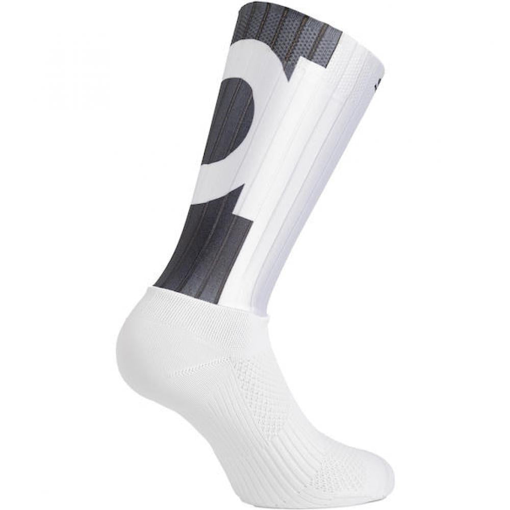 Sidi Socken Teres Aero white/black 44-46 White/black - atmungsaktive Radsocken