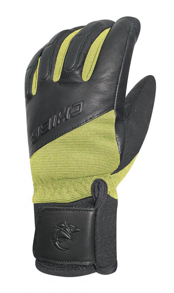 CHIBA Sport Pro - wasserdichte Winter-Radhandschuhe sz/neongel, Größe 8