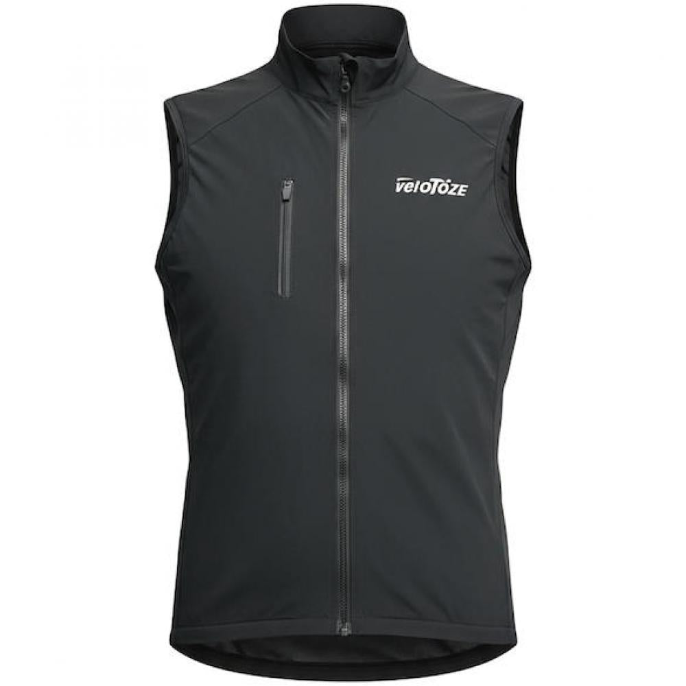 VeloToze Weste Core Shield XS Schwarz - winddichter Core-Schutz in moderner Ausführung