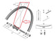 SHIMANO Speiche m.Nippel f.WH-M8200-TL-F15-B-275, 279mm Speichenset - 275, 279mm