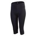 CHIBA 3/4 Hose Damen - atmungsaktiv, gepolstert, Radsport, schwarz, Größe M