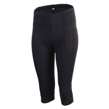 CHIBA 3/4 Hose Damen - atmungsaktiv, gepolstert, Radsport, schwarz, Größe M