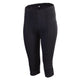CHIBA 3/4 Hose Damen - atmungsaktiv, gepolstert, Radsport, schwarz, Größe M