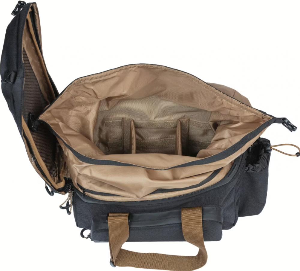 Basil Miles XL Pro MIK 2.0 Gepäckträgertasche, 36L erweiterbar, wasserdicht, schwarz/grau, Innenansicht
