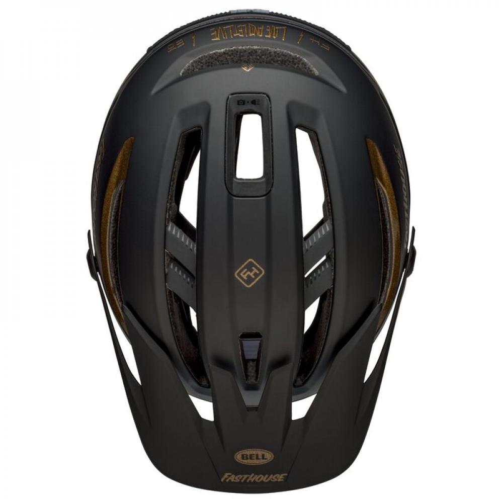 Bell Fahrradhelm Sixer Mips matt schwarz gold fasthouse M 55-59 cm