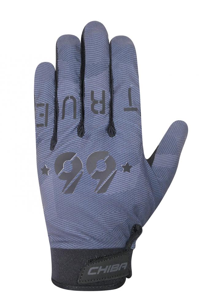 CHIBA Double Six - Radhandschuhe dunkelgrau 3XL, ungepolstert, Touchfinger