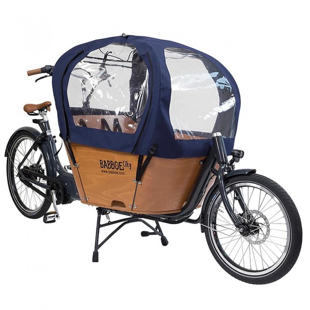 Babboe Regenverdeck blau für City Docril