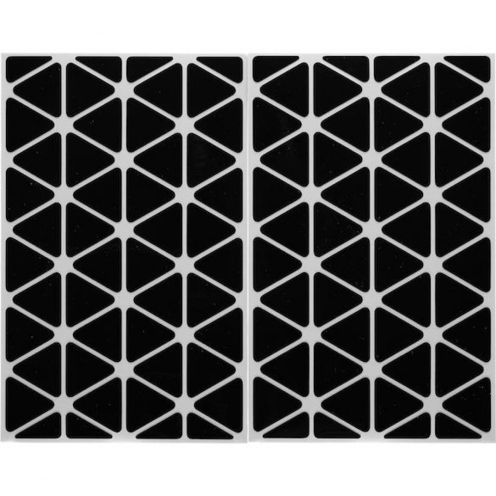 Procraft Reflektoren Sticker Set - Dreiecke Klein Schwarz - mehr Sichtbarkeit & Style