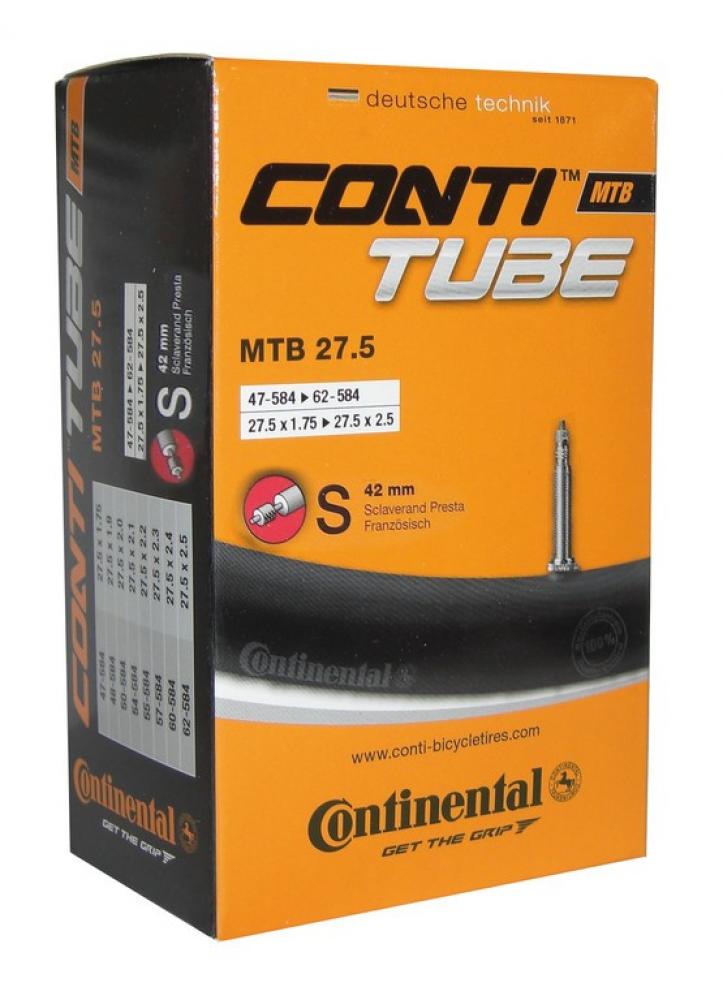 Continental MTB 27.5 S42 Fahrradschläuche - 4er-Set, SV 42 mm