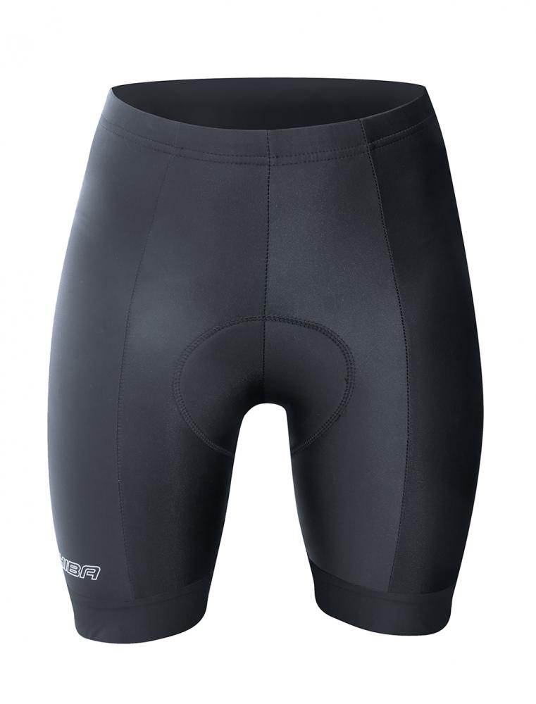 CHIBA Profi Hose Damen - Radhose S, schwarz, atmungsaktiv mit Elite Hightech Sitzkissen