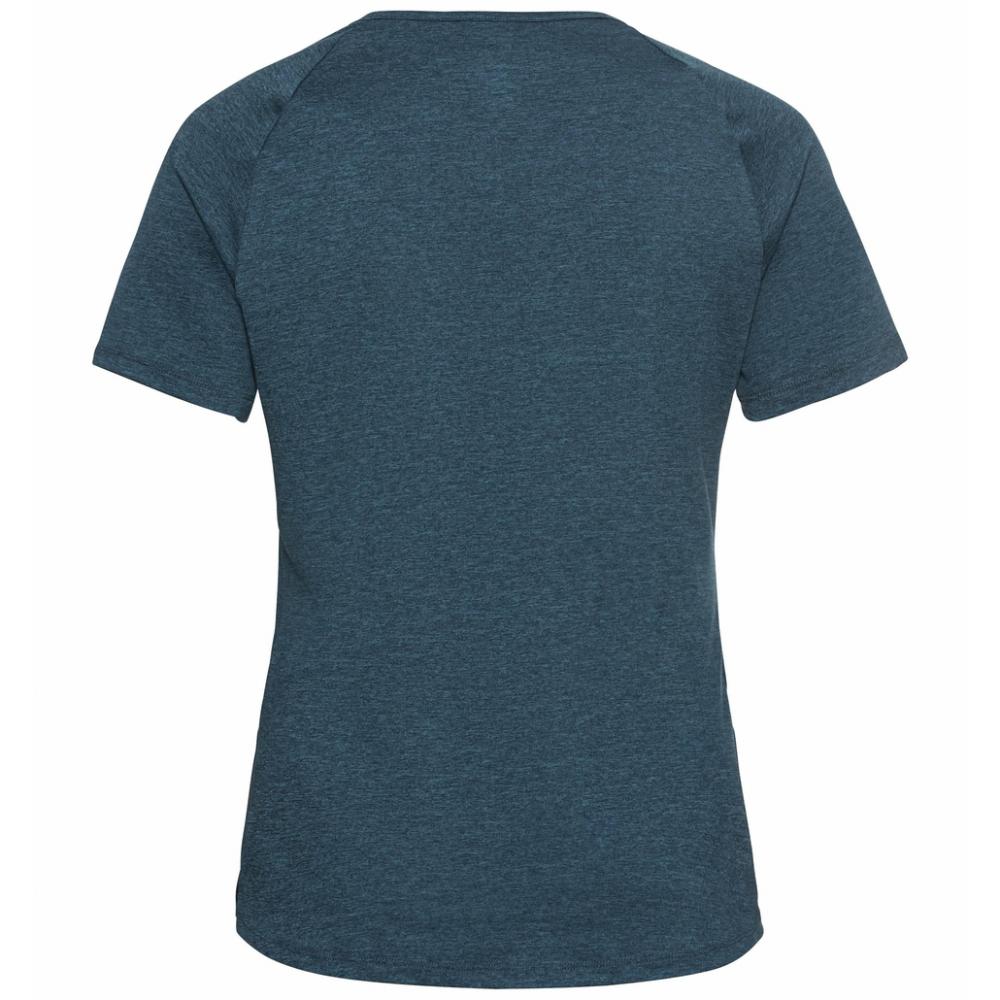 Odlo Women´s T-shirt crew neck s/s RUN EASY blue wing teal melange Größe M