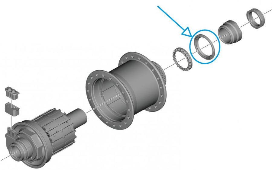 SHIMANO DICHTRING DH-UR708-3D - 708-3