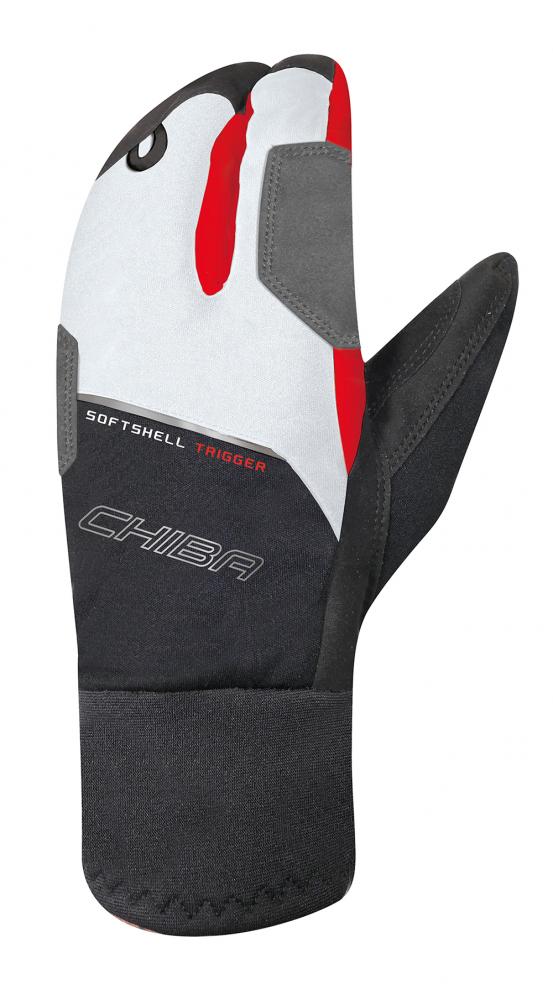 CHIBA Softshell Trigger - Radhandschuhe Lobster-Style, winddicht, atmungsaktiv, Touchfunktion