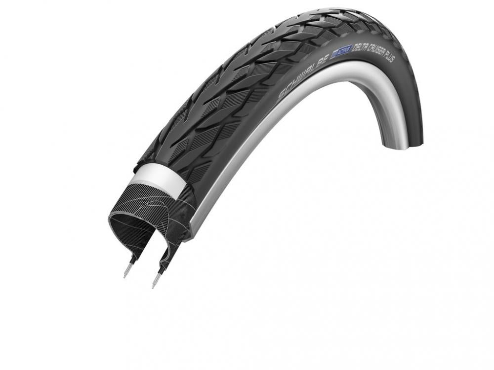 Schwalbe 2 x Reifen Delta Cruiser Plus HS431 28x1.50 Zoll 40-622 sw-TwinSk Refl.Act.PG SBC E-25