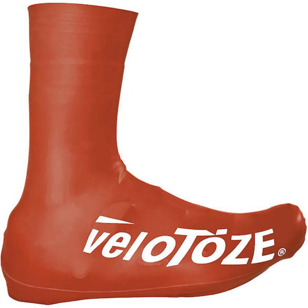 Überschuh VeloToze Überschuh 2.0 lang maroon L - wasserdichter Rennrad-Überschuh