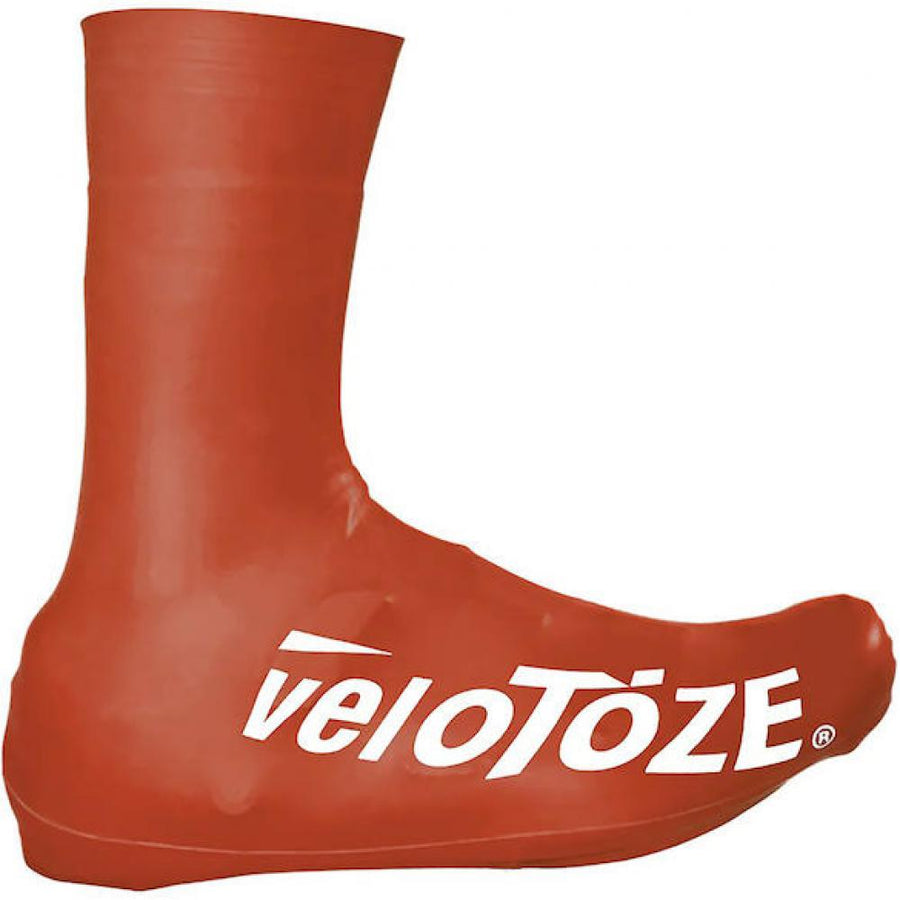 Überschuh VeloToze Überschuh 2.0 lang maroon L - wasserdichter Rennrad-Überschuh
