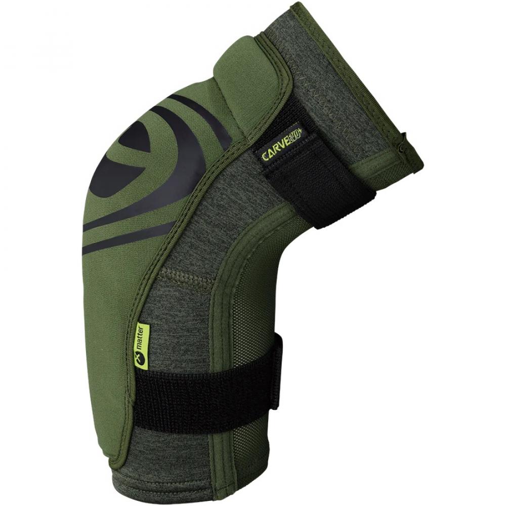 IXS Sports Division iXS Carve EVO+ elbow guard S olive - leichter Ellbogenprotektor mit hohem Schutz