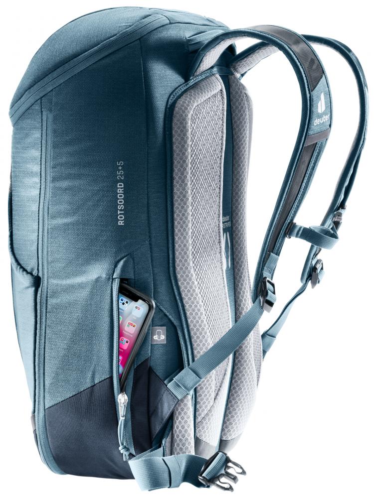 Deuter Rotsoord 25+5 Fahrradrucksack - Volumenerweiterung mit Regenhülle für Pendler
