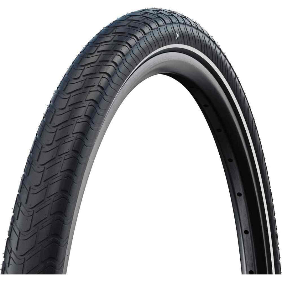 Schwalbe Big Apple 24 Zoll (55-507) Drahtreifen Schwarz Reflex - Ballonreifen für Komfort & Sicherheit