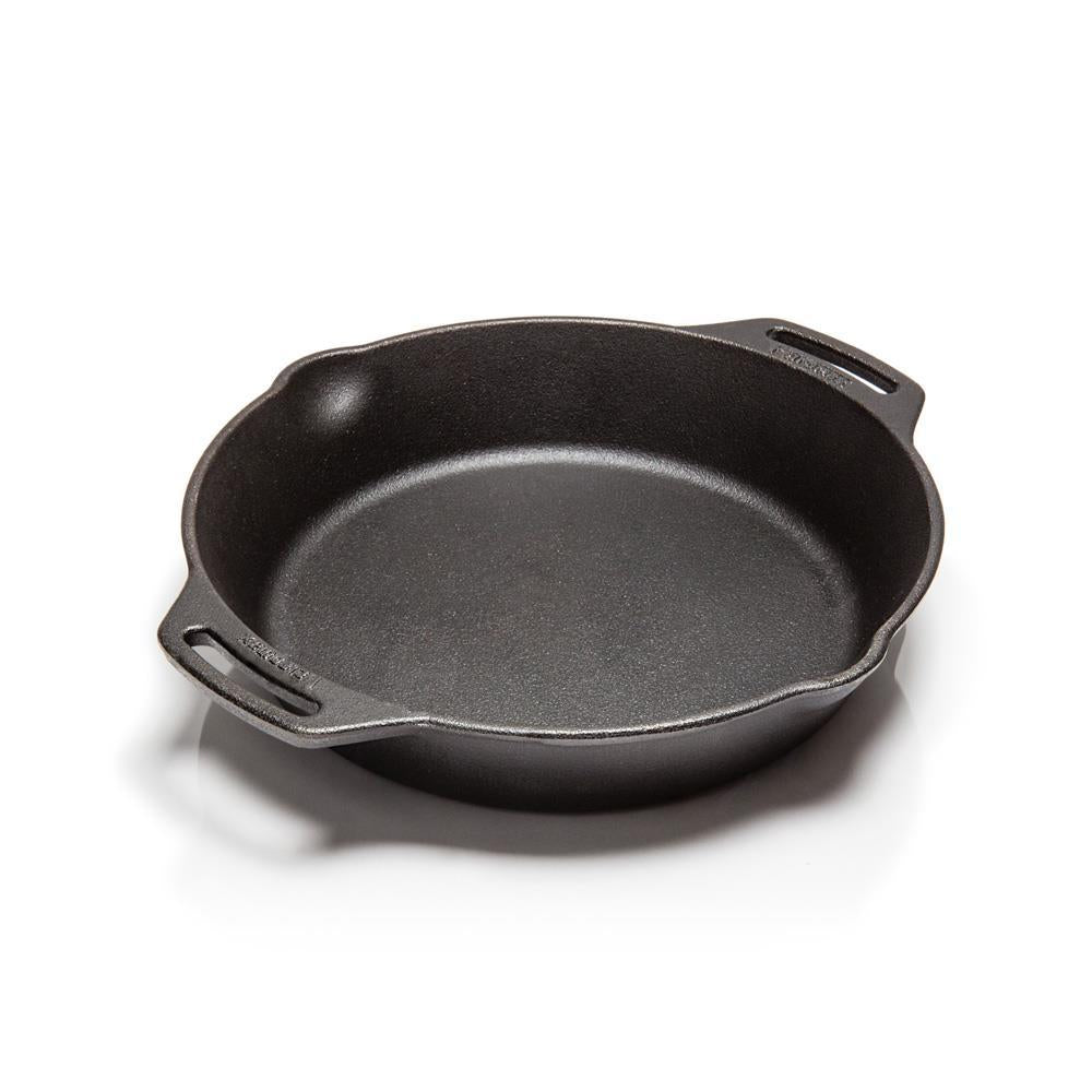 Petromax Feuerpfanne fp25h Gusseisenpfanne 25 cm, 1,6 l, mit zwei Henkeln, für alle Herdarten, Backofen, Grill und offenes Feuer, optimale Hitzeverteilung für perfektes Braten