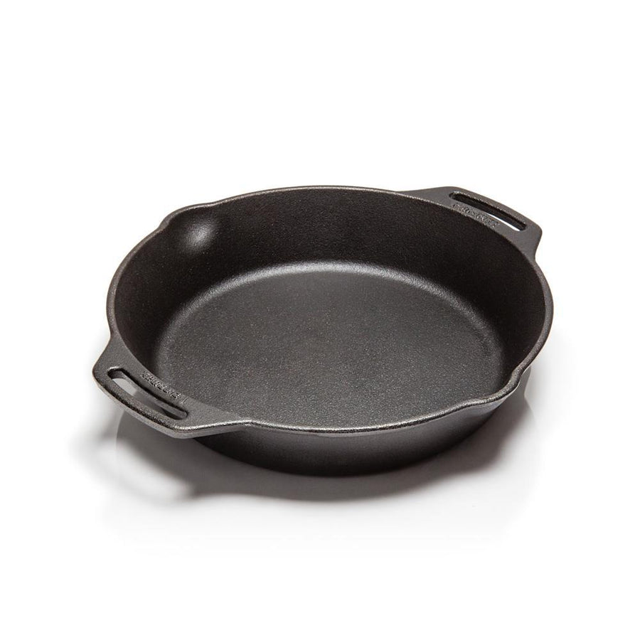 Petromax Feuerpfanne fp25h Gusseisenpfanne 25 cm, 1,6 l, mit zwei Henkeln, für alle Herdarten, Backofen, Grill und offenes Feuer, optimale Hitzeverteilung für perfektes Braten