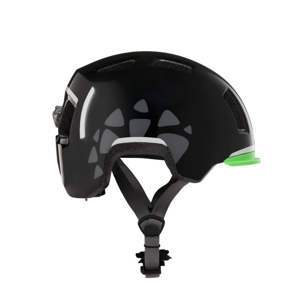 AFFENZAHN Helm Panther Schwarz Größe M 50-56cm Kopfumfang mit Sicherheits-Rücklicht