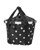 KLICKfix Fahrradkorb Fahrradtasche Bikebasket Reisenthel black dots 28x26x35 cm