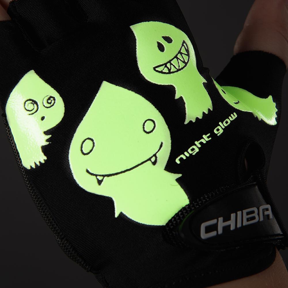 CHIBA Cool Kids - Kinder Fahrradhandschuhe XS schwarz, griffig & atmungsaktiv