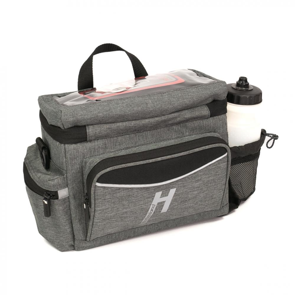 Haberland Lenkertasche 8l Max grau - praktische Fahrrad-Lenkerbag mit KLICKfix