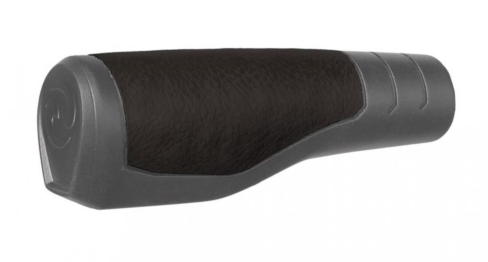 Herrmans Lenkergriffe Line 124/90mm, Ø 22mm, schwarz/grau, Paar