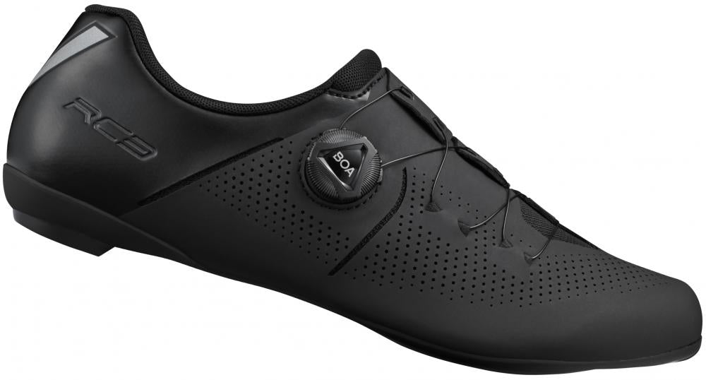 SHIMANO Fahrradschuhe RC302 Herren/Damen Road SPD-SL Typ - Straßenradschuh, Schwarz, Größe 44