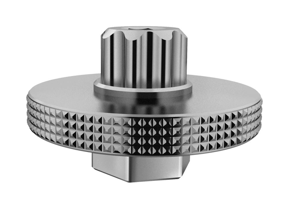 Birzman Kurbelarm-Kappenwerkzeug II kompatibel mit Shimano Kurbelsätzen silber