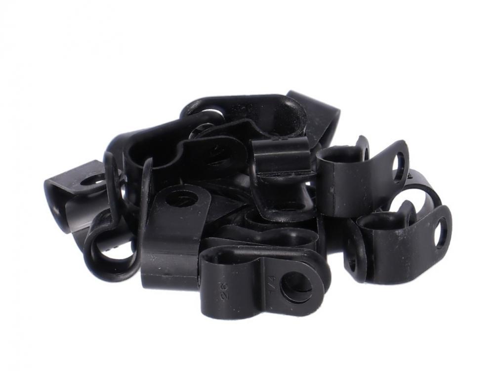 Bowdenzug Schelle 856 Schwarz Für 6mm Kabel 25stück