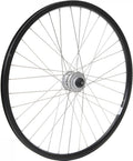 CONTEC Vorderrad "Andra 10 + Shimano DH-3D37"nFelge: RYDE Hohlkammer "Andra 10", 28"/29", 19-622, Höhe: 25 mm, 36 Loch, AV/DV Ventil, für Scheibenbremse, intern gepunzt, schwarz (0.349.469/7)nNabe: SHIMANO Nabendynamo "DH-3D37", 36 Loch, 6 V / 3 W, Hohlac