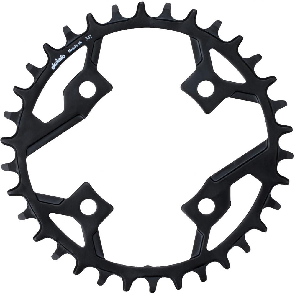 Kettenblatt Mtb Gamma Pro 32 Zähne 4-arm Schwarz - Präzise Kettenschaltung