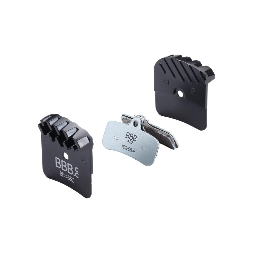 BBB Cycling Bremsbeläge DiscStop Coolfin, organic Größe Standard schwarz - starke Kühlung und Kontrolle