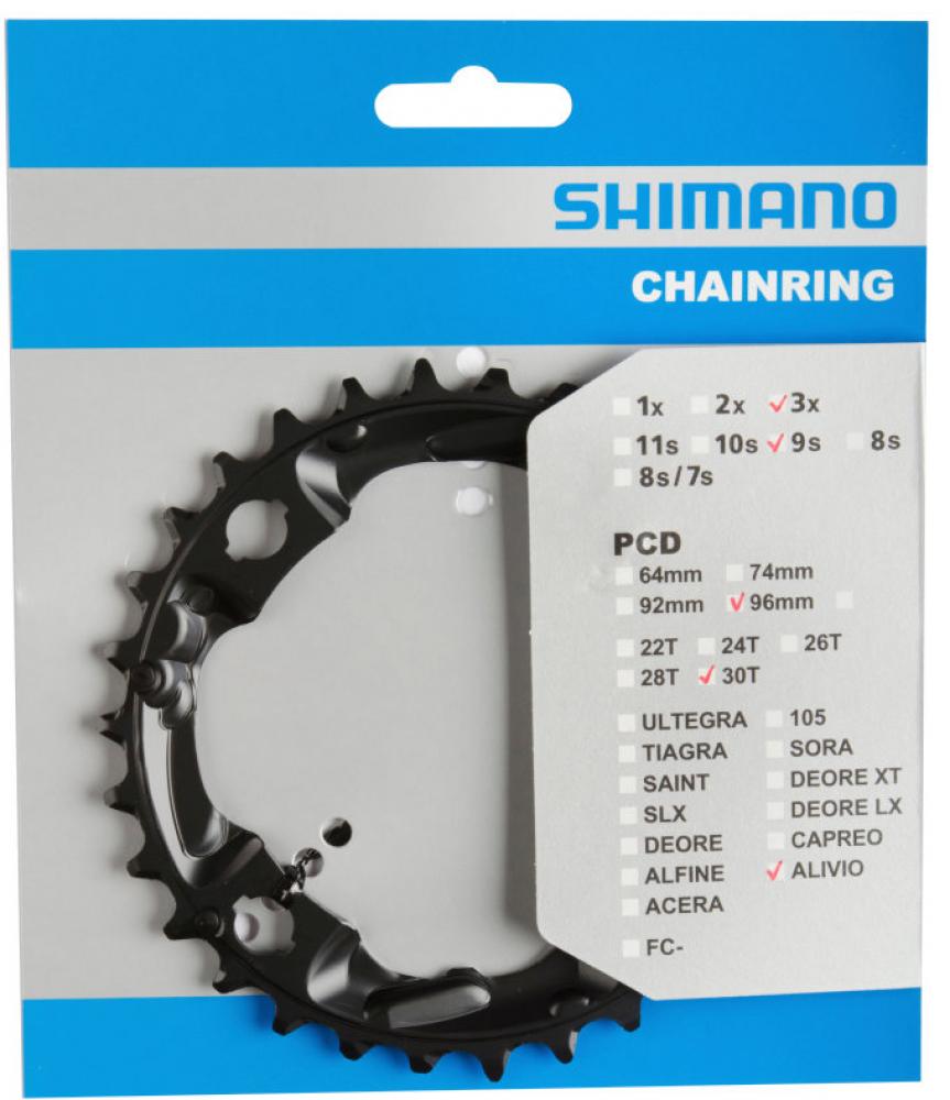 SHIMANO Kettenblatt FC-M4000/FC-M4050 30 Zähne - präziser Antrieb für moderne MTB-Schaltungen.