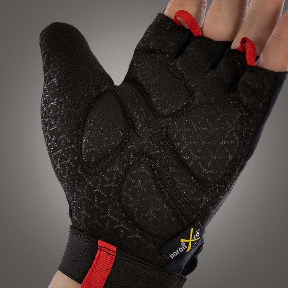 CHIBA Argon II - Radhandschuhe schwarz S mit Gelpolsterung für Rollstuhlfahrer