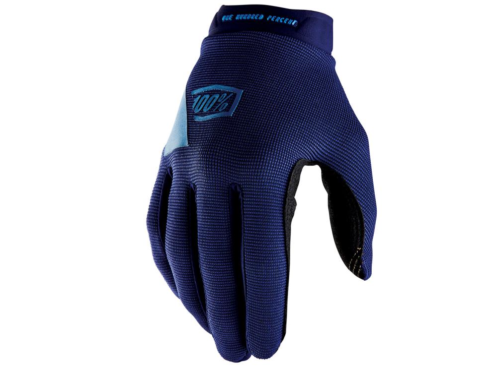 100% Ridecamp Gloves S Navy/Slate - atmungsaktive MTB-Handschuhe mit Top-Grip