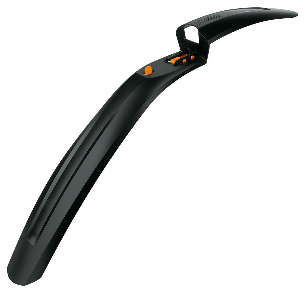 SKS - Schutzblech Shockboard XL - Steckschutzblech für MTB 27,5" 29" Vorderrad, extra breit, schlagfester Kunststoff, einfacher Schnellverschluss, schwarz