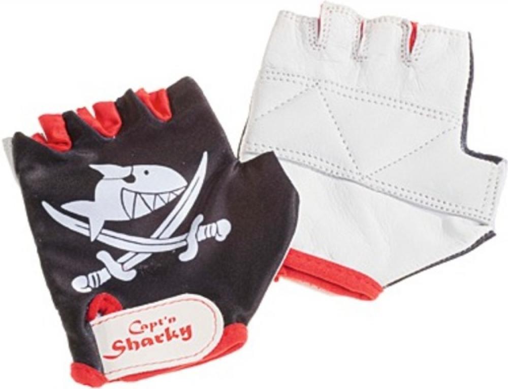 Retoure: BIKE FASHION KINDERHANDSCHUHE SHARKY GR 4 SCHWARZ WEISS ROT
