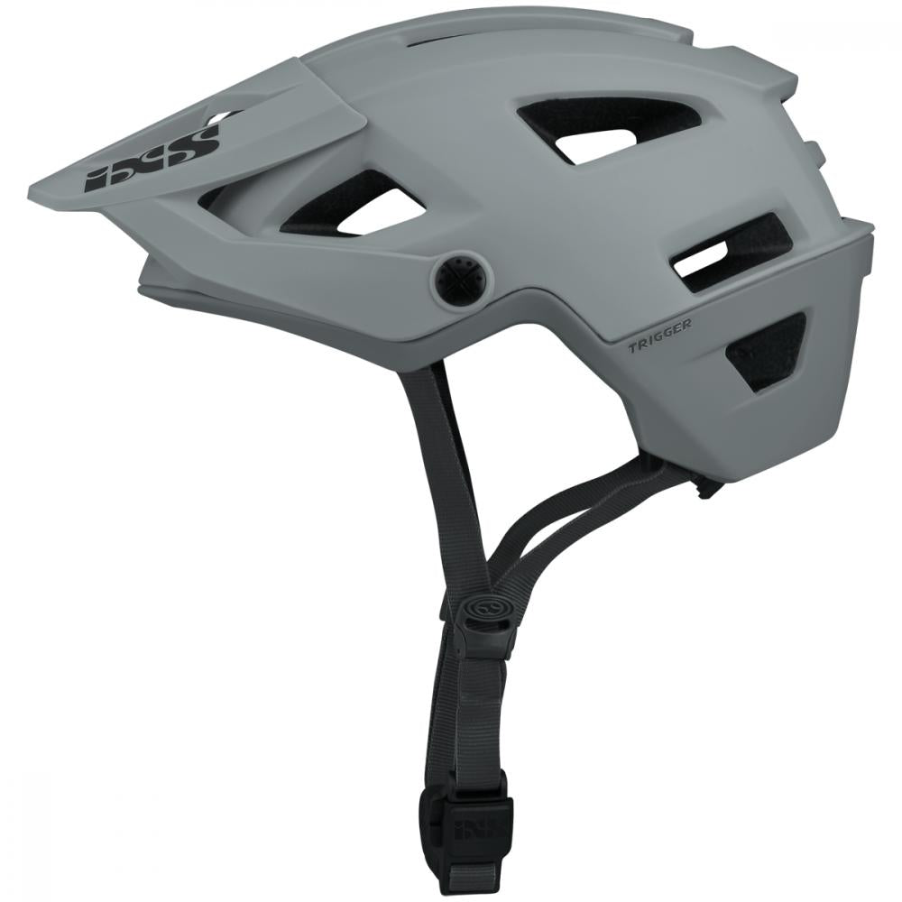IXS Sports Division iXS Trigger AM helmet S/M grey - leichter All-Mountain-Helm mit Top-Belüftung