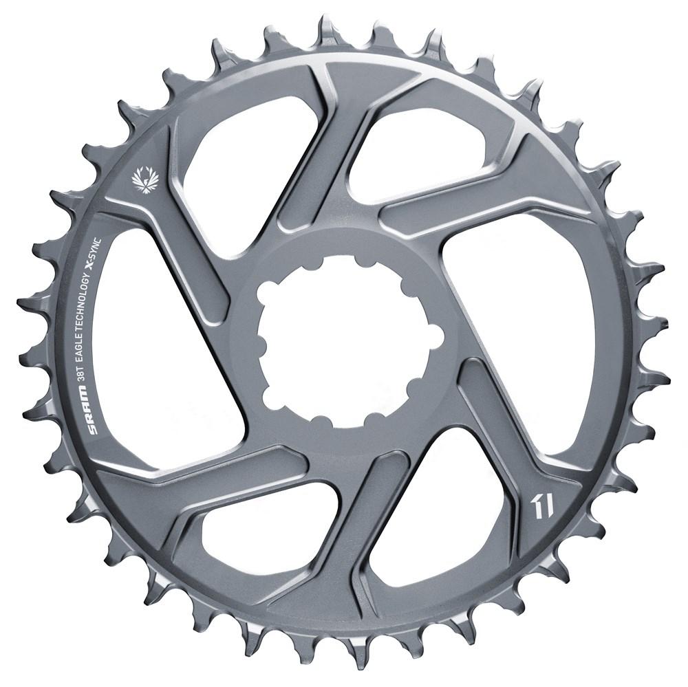 SRAM Kettenblatt X-Sync 2 Eagle 36T grau, 6 mm Offset - leiser, effizienter Antrieb