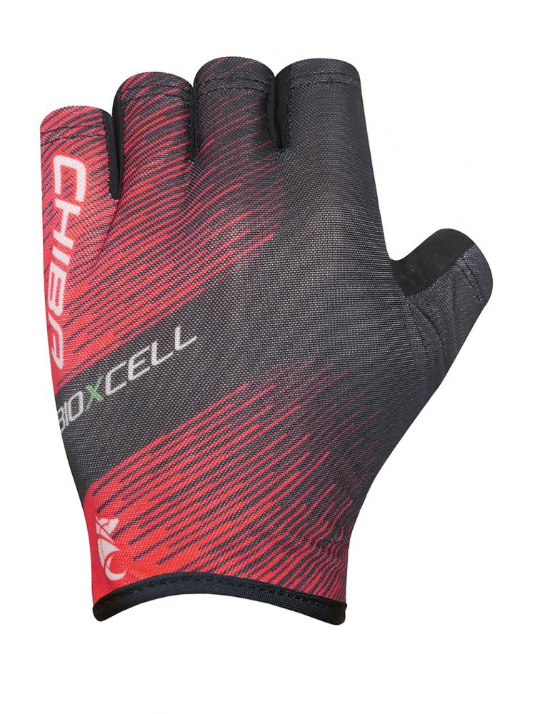 CHIBA BioXCell Tan Through - Radhandschuhe XS rot/schwarz, gepolstert, atmungsaktiv