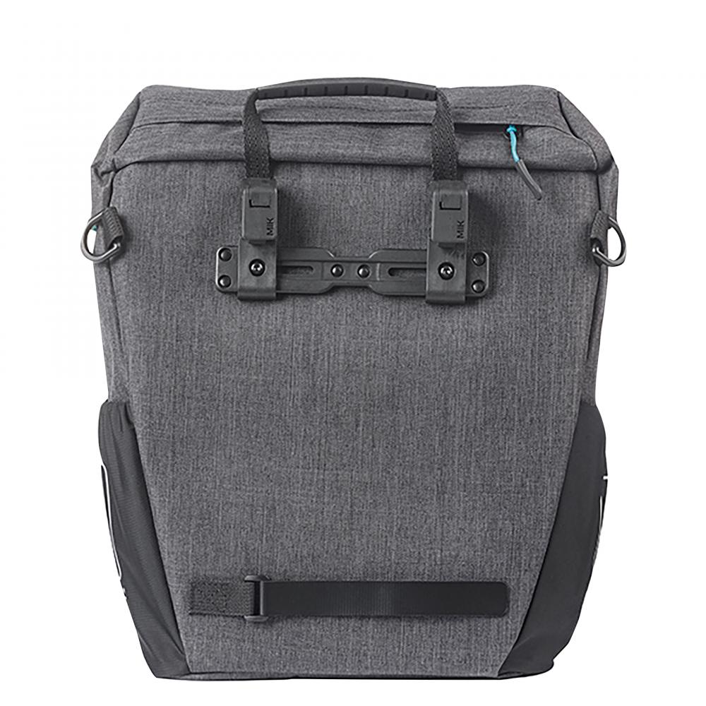 Basil Discovery 365D L 20 Liter Einzeltasche mit MIK-Hooks - wasserabweisend - Regenhülle Reflektoren 30x17x36 cm 5 kg - Fahrradträgertasche